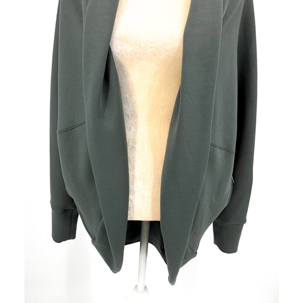 SPANX Womens Air Essentials Cocoon Cardigan Sweater XS Small Green Dark Palm NWT - Picture 7 of 13